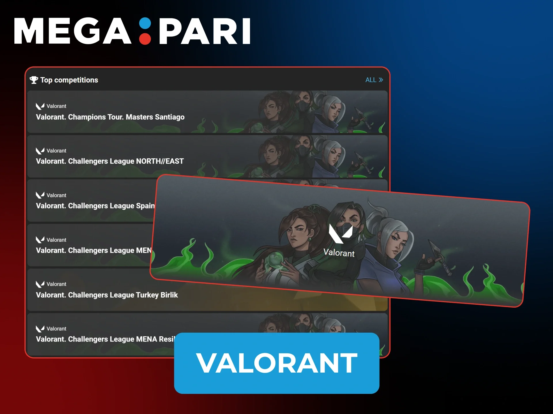 Wagering on Valorant Esports matches is now easy with MegaPari Pakistan.